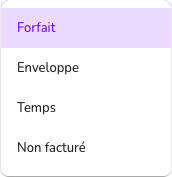 Les différents types de tâches